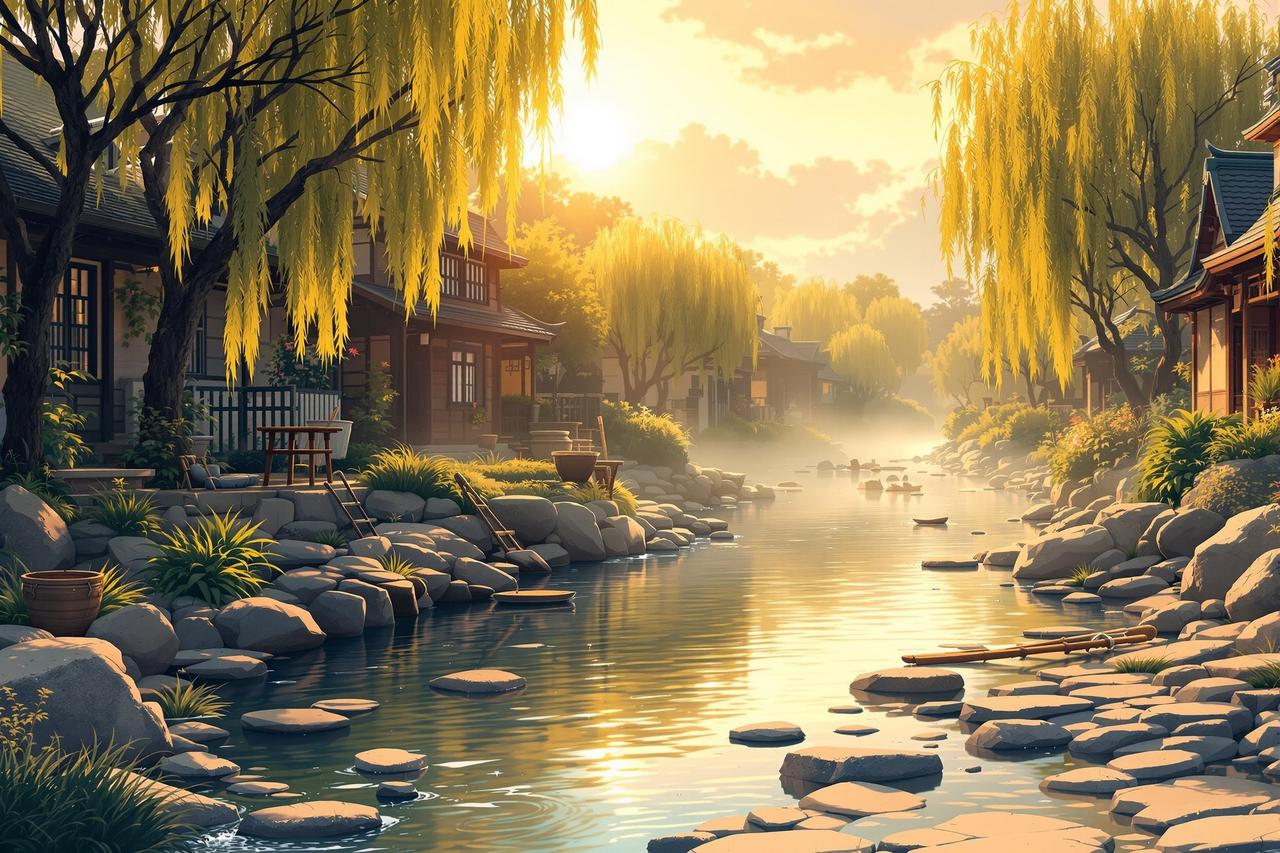 红豆魔改短剧作品 - 小河边的洗衣声